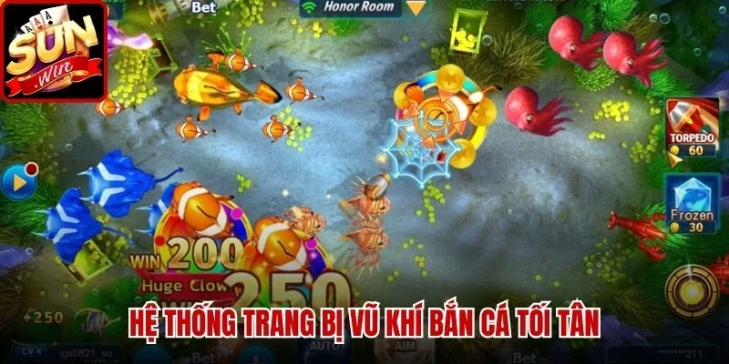 Hệ thống trang bị vũ khí bắn cá tối tân
