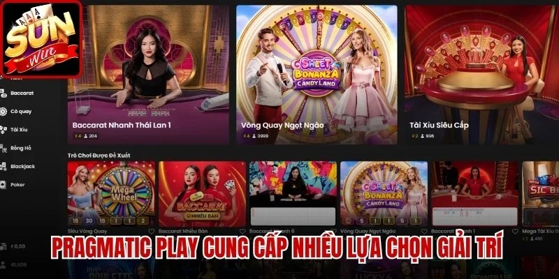 Casino Sunwin - Điểm Đến Giải Trí Được Quan Tâm Hàng Đầu | Hình số 2 Pragmatic Play cung cấp nhiều lựa chọn giải trí