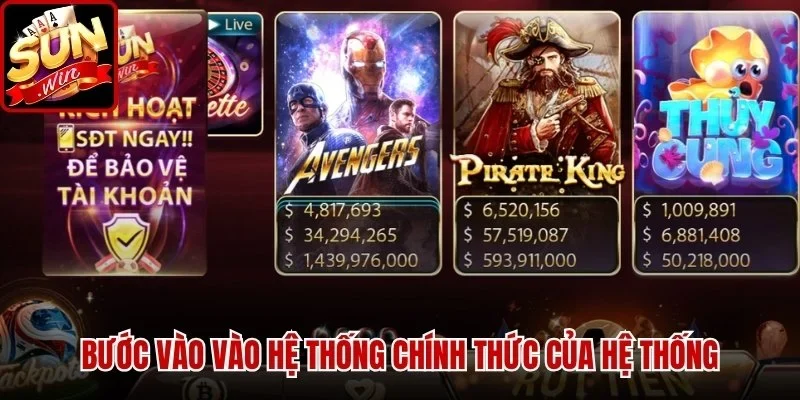 Bước vào vào hệ thống chính thức của hệ thống