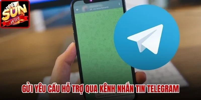 Liên Hệ - CSKH SUNWIN - Kênh Hỗ Trợ Nhanh Chóng Cho Anh Em | Hình số 3 Gửi yêu cầu hỗ trợ qua kênh nhắn tin Telegram