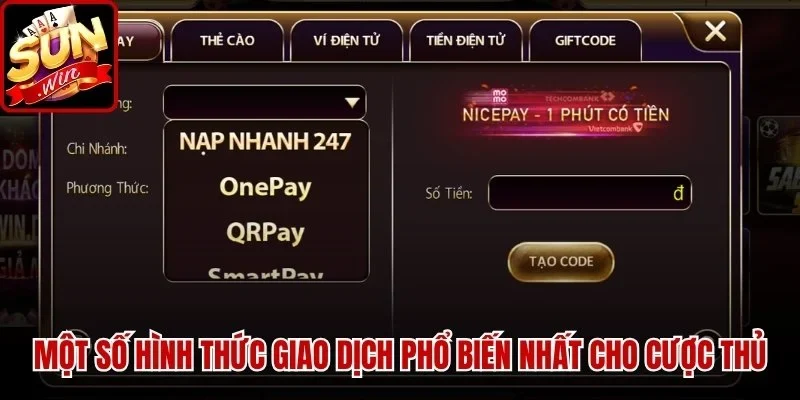 Một số hình thức giao dịch phổ biến nhất cho cược thủ