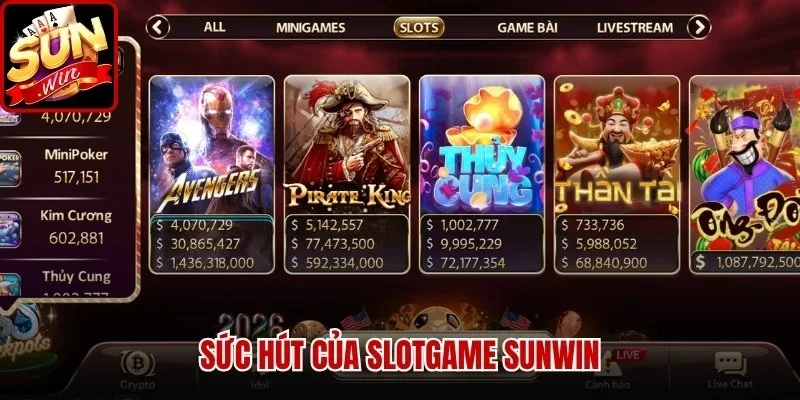 Slotgame Sunwin – Trải Nghiệm Quay Hũ Đỉnh Cao 2026 | Hình số 1 Sức hút của Slotgame Sunwin