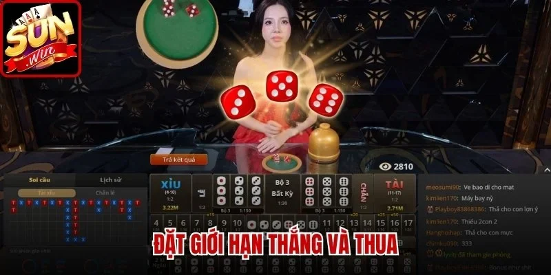 Tài Xỉu Sunwin - Hướng Dẫn Chơi Và Kinh Nghiệm Hiệu Quả | Hình số 4 Đặt giới hạn thắng và thua